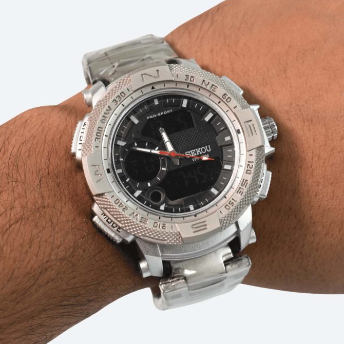 Sekou Watch in Silver