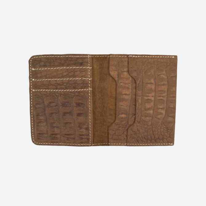 Brown crocodile texture Wallet